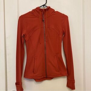 Lululemon Red/Orange Hooded Define Jacket - Nulu